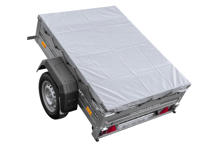 Jednonápravový přívěs 150x106 UNITRAILER GARDEN 150 KIPP s rámem H-0 a šedou plachtou