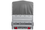 Lehký přívěs na pružinách 264x125 UNITRAILER FORCE 264/R KIPP s bočnicemi BIS, rámem H-800 a šedým krytem