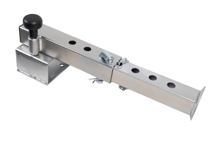 UNITRAILER JL1 výsuvná kliková opěra pro plošinový přívěs o hmotnosti 1500 kg 346-576 mm