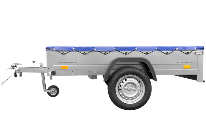 Lehký přívěs 200x125 UNITRAILER GARDEN 201 KIPP s modrým krytem