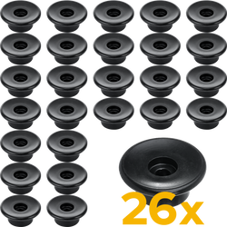 Boční válečky TULPLAST pro upevnění plachet, sítí a plachet, sada 26 kusů