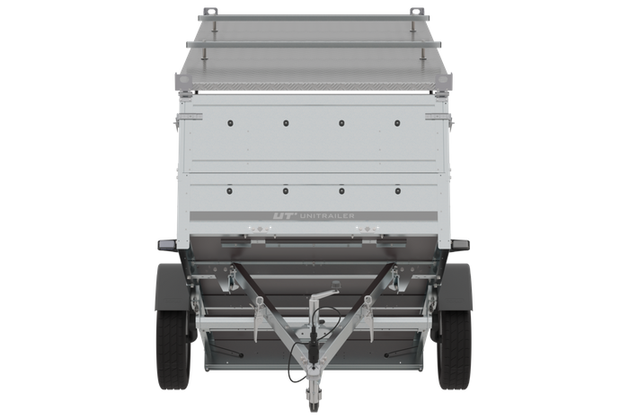 Jednonápravový přívěs 264x125 UNITRAILER GARDEN 264 KIPP s bočnicemi BIS a hliníkovou plachtou