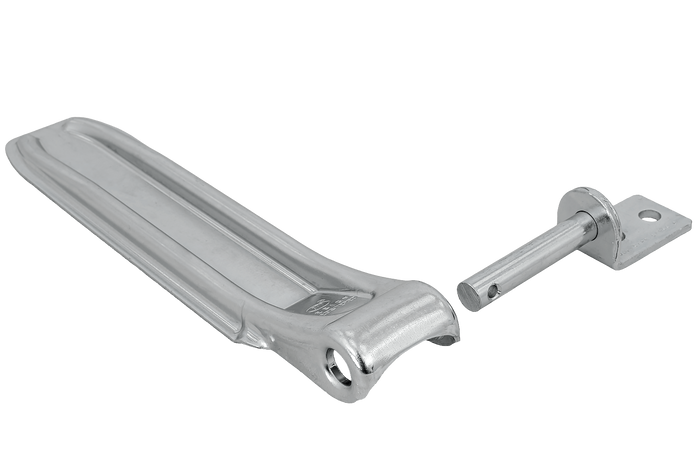 Boční pant s úchytkou STEELPRESS ZW-01.270A+UZ-01B kompletní montáž na bok přívěsu