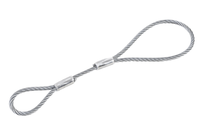 Bezpečnostní lanko EFMETAL pro nebrzděné přívěsy 250 mm 250 kg