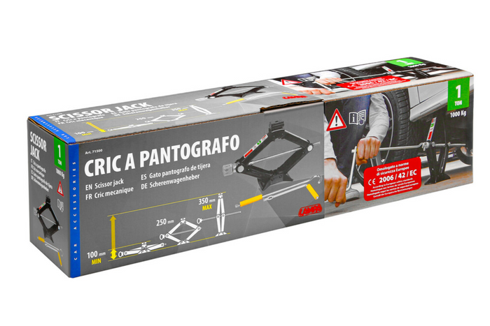 Trapézový zvedák LAMPA autozvedák 1T