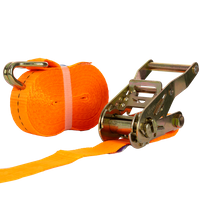 UNITRAILER 8m/25mm/1t oranžový přepravní pás s napínákem