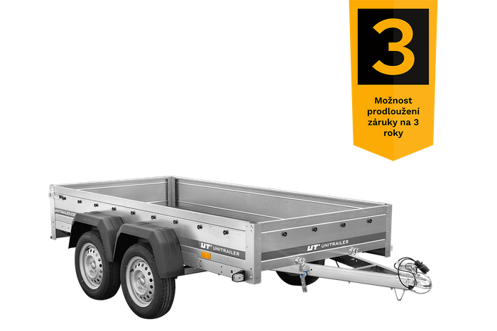 Dvounápravový přívěs 264x125 UNITRAILER GARDEN 264/2 KIPP