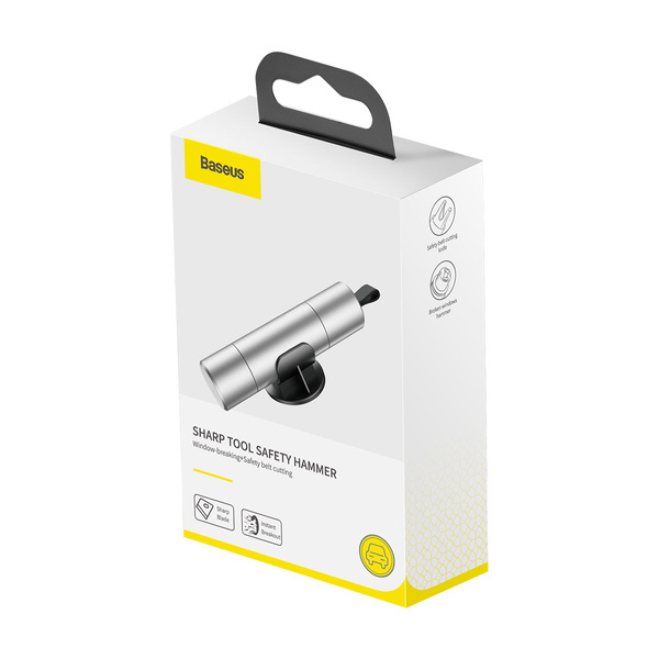 BASEUS Sharp Tool 2v1 bezpečnostní sklo Hammer Life pásový nůž