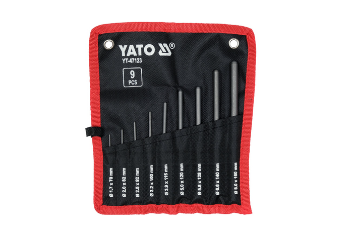 Sada 9dílných paralelních kulových razníků YATO YT-47123