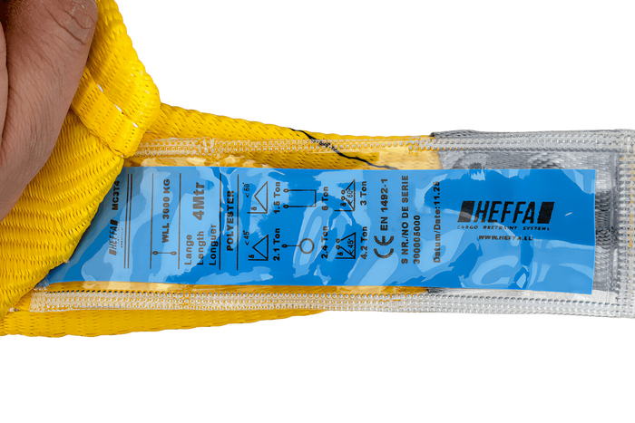 Jeřábový smyk HEFFA 4m/90mm/3t s poutky