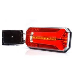 Zadní LED světlo WAŚ W150DD, univerzální, 6 funkcí 