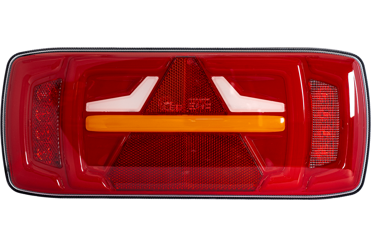 Zadní světlo NeoN LED dynamický ukazatel směru s reflexním trojúhelníkem TruckLED L1919