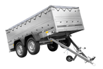 Přívěs Garden Trailer 264/2 KIPP s BIS bočnicemi, rámem H-0 a šedou plachtou