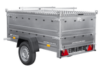 Lehký přívěs 200x106 UNITRAILER GARDEN 200 KIPP s bočnicemi BIS a hliníkovou plachtou
