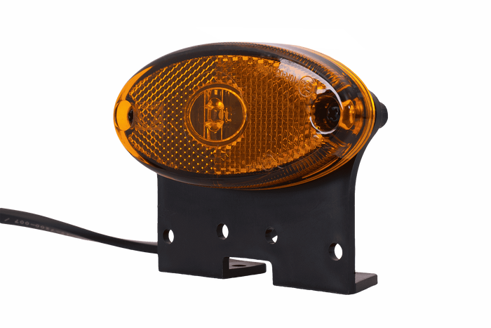 ASPÖCK FLATPOINT II LED obrysová lampa, oranžová, univerzální, s držákem