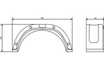 Sada dvou blatníků pro přívěs AL-KO 13-14", podběhy 680/190mm