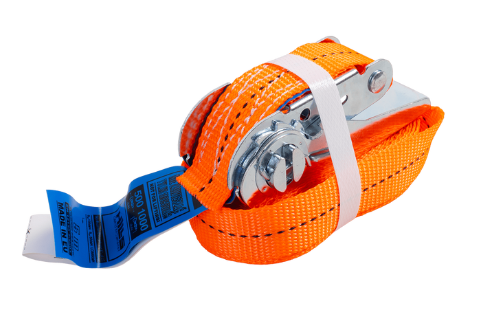HILLS 5m/25mm/1t oranžový jednodílný popruh s napínačem