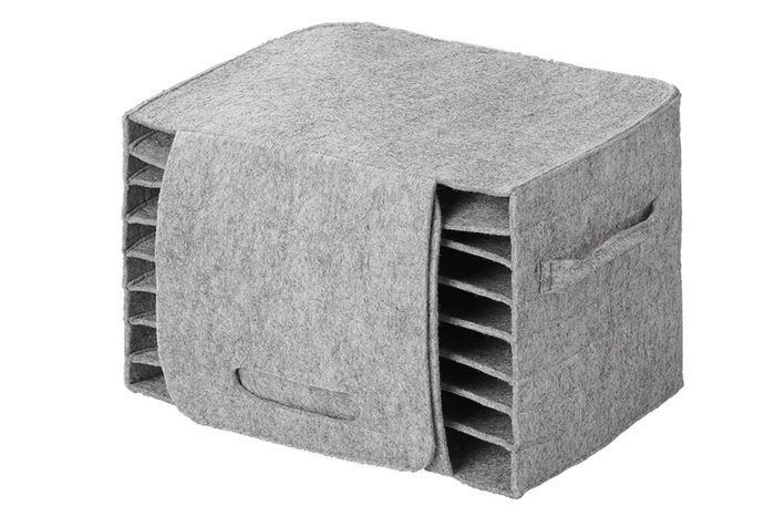 Organizér na talíře ProPlus 761475V01 do kempu, plstěný, na 10 talířů