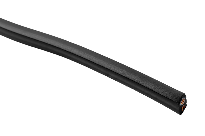 Dvoužilový plochý elektrický kabel TEXSIM YLY-Sp 2x1,5 - 1 m