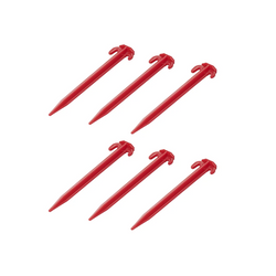 Sada šesti kolíků do stanu ProPlus 364824 plastové kolíky pro upevnění kotevních lan 19 cm