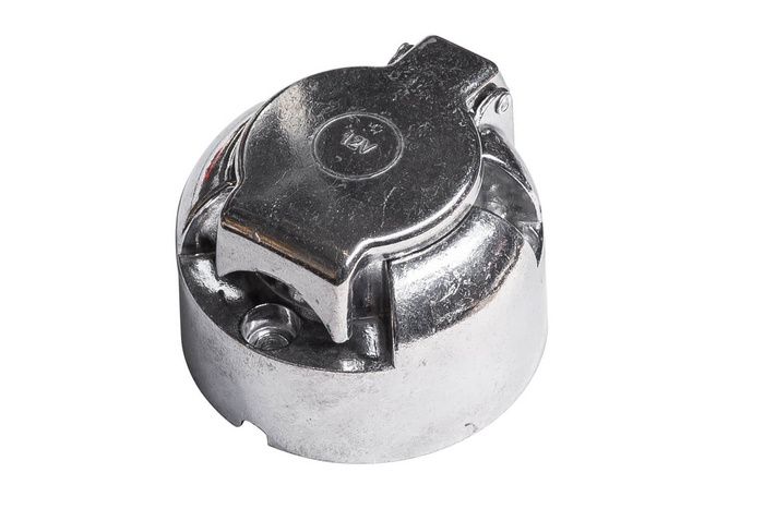 7PINOVÁ zásuvka UNITRAILER pro tažné zařízení přívěsu, kovová