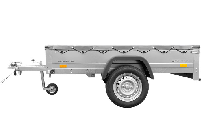 Lehký přívěs 200x125 UNITRAILER GARDEN 201 KIPP s šedou plachtou