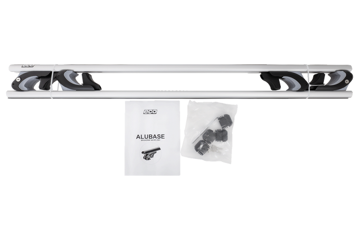 Střešní nosič Eco Alubase 120 - univerzální hliníkový nosič pro otevřené lišty