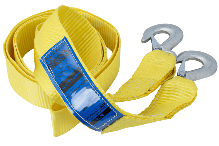 Tažné lano s háky Tažný popruh UNITRAILER 3m/50mm/3t žlutý