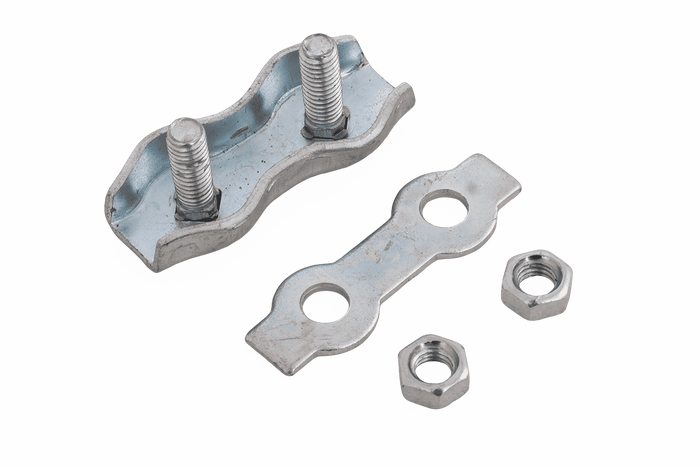 Dvojitá sedlová lanová svorka DROMET ZLS.4 pro lana o průměru 4 mm