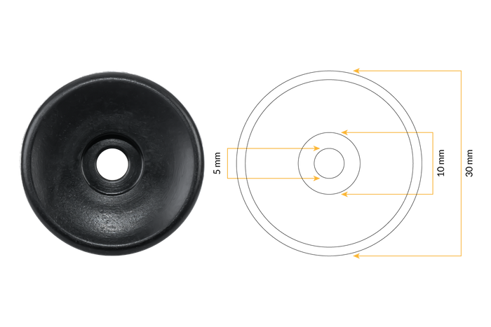 Boční válečky TULPLAST pro upevnění plachet, sítí a plachet, sada 24 kusů