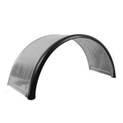 Dvojitý blatník pro přívěs 15-16" DOMAR DK7120 podběh kola 880/400 mm kovový s gumovým okrajem