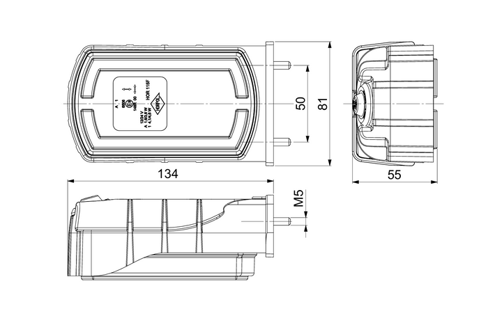 HORPOL CLEOfront LZD 2789/W1 LED přední světlo 3 funkce univerzální