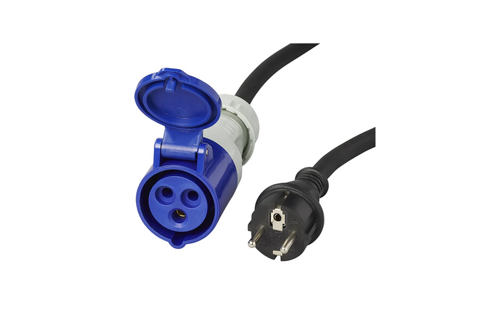 Adaptér s uzemněnou zástrčkou a zásuvkou CEE 16A ProPlus 373527DE s kabelem 150 cm