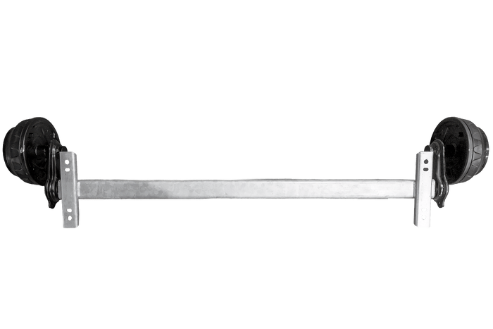 Brzděná náprava KNOTT VGB18MV pro přívěs/nosič 1800 kg 1400 mm 1900 mm 5x112