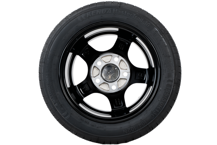 Zesílené kolo přívěsu TYRE KENDA 195/50 R13C 104/102N ALU RÁFEK STARCO leštěný 6Jx13"H2 5x112 ET:30
