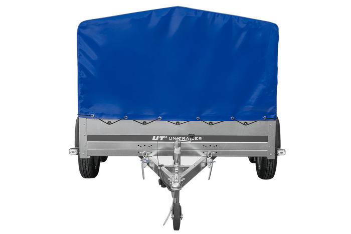 Dvounápravový přívěs 264x150 UNITRAILER GARDEN 265/2 KIPP s rámem H-800 a modrým krytem