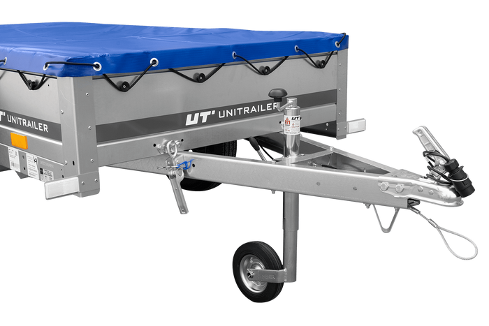 Přívěs za auto 200x106 UNITRAILER GARDEN 200 KIPP s modrým krytem