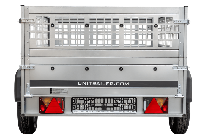 Lehký přívěs 230x125 UNITRAILER GARDEN 230 KIPP s pletivovými bočnicemi
