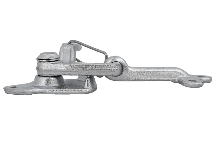 Levé boční tažné zařízení s upevňovacím prvkem WINTERHOFF WV 20-L + WVG 20-A, kompletní uzavření strany přívěsu