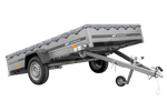 Přívěs pro auto 264x150 UNITRAILER GARDEN 265 KIPP s rámem H-0 a šedou plachtou