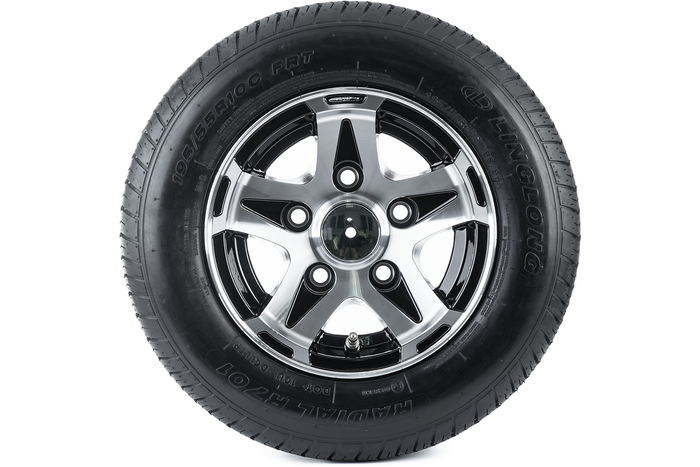 Vyztužené kolo pro přívěs LINGLONG TYRE 195/55 R10C 98/96N ALU UNITRAILER RIM 6Jx10" 5x112 ET:-4