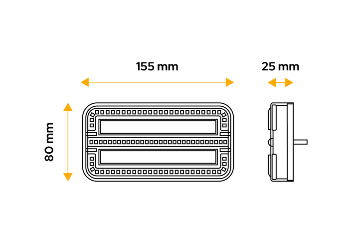TT Technology TT.12028DI LED zadní světlo 3 funkce univerzální