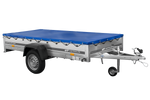Jednonápravový přívěs 264x125 UNITRAILER GARDEN 264 KIPP s modrou plachtou
