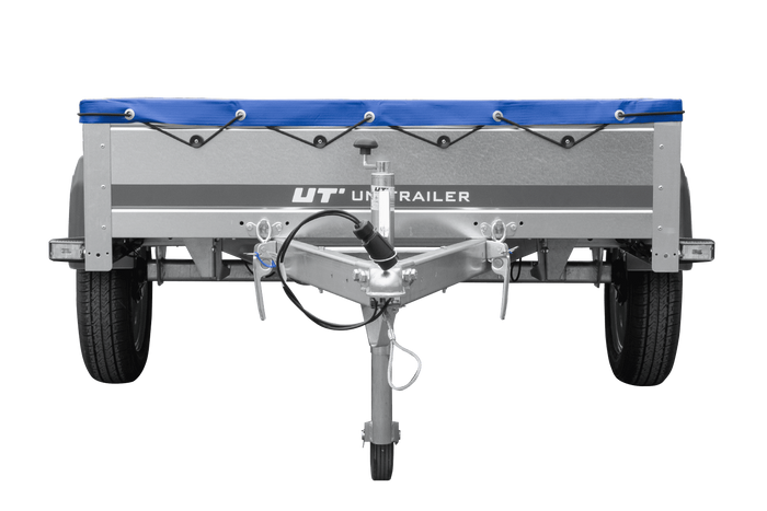 Lehký přívěs 200x125 UNITRAILER GARDEN 201 KIPP s modrým krytem