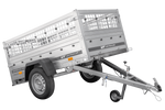 Přívěs Garden Trailer 200 KIPP s síťovanými bočnicemi