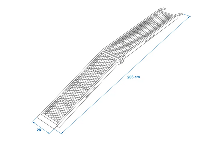 Skládací rampa ProPlus 390094 pro přívěs 203 cm 340 kg
