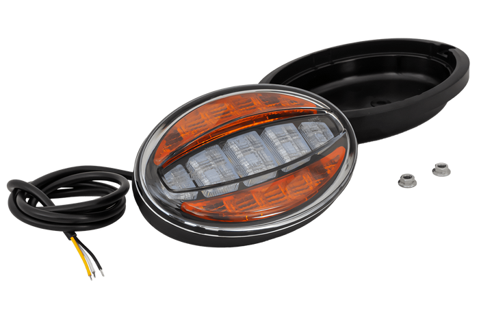 FRISTOM FT-356 LED univerzální přední světlo s pouzdrem pro zapuštěnou montáž