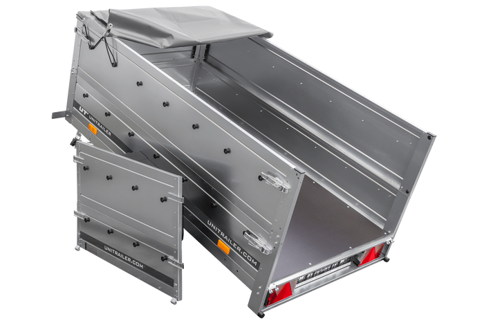 Přívěs Garden Trailer 200 KIPP s BIS bočnicemi a šedou plachtou