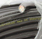 Kabel pro přívěs  8-žilový YLYs 7x0.75+1x1,0mm 1m cena za 1mb