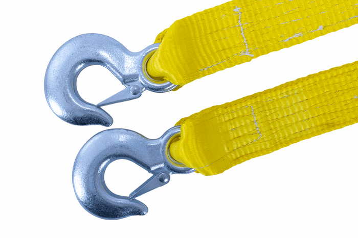 Tažné lano s háky Tažný popruh UNITRAILER 4,5m/50mm/5t žlutý